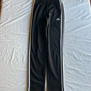 adidas Boy's Large (14/16) Black 3-Stripes Tricot Training Pants